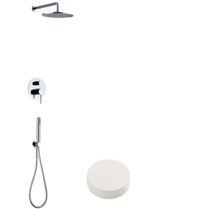 Σετ εντοιχισμού ντους Artist White Matt